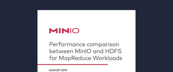 MinIO Vs HDFS Map Reduce Performance Comparison
